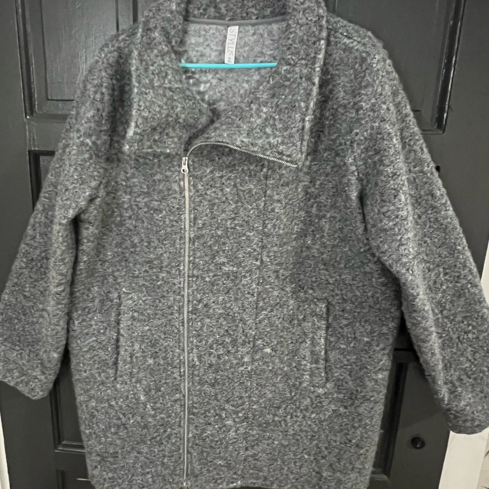 STYLUS Charcoal Teddy Jacket for Women